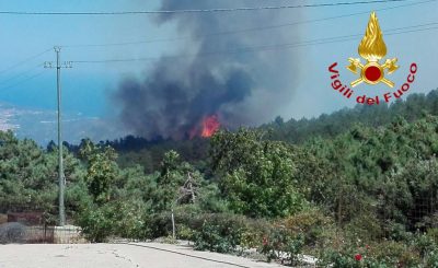 Il fuoco nelle campagne galluresi
