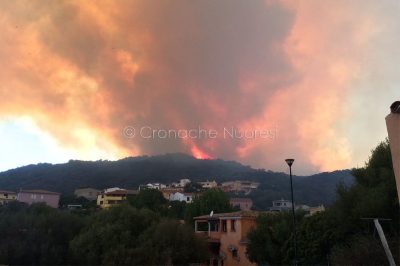 Una frazione di San Teodoro colpita dagli incendi dei giorni scorsi