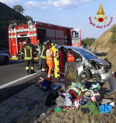 La scena dell'incidente