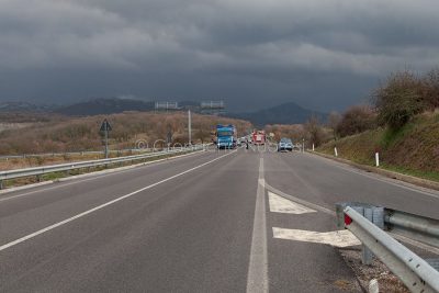 Un tratto della Statale 389 Nuoro-Lanusei (foto S.Novellu)
