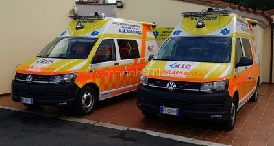 Due ambulanze del 118 di Orosei