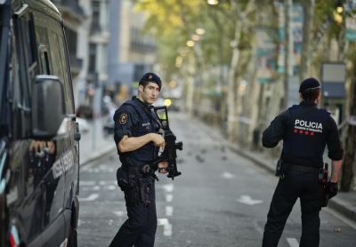 Un'immagine della strage di Barcellona