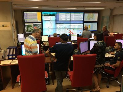 La sala operativa regionale Antincendi