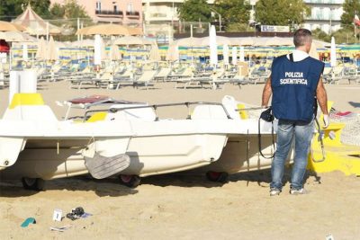 Polizia sul luogo dello stupro