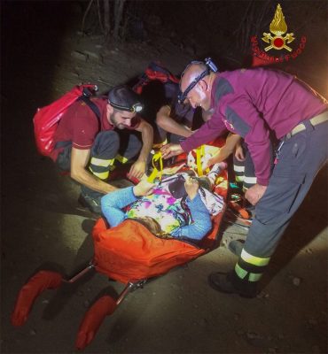 Gorroppu. L'intervento dei Vigili del fuoco