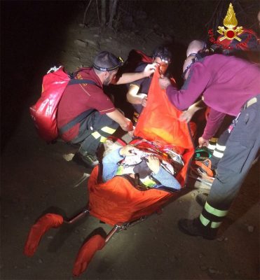 Gorroppu. L'intervento dei Vigili del fuoco