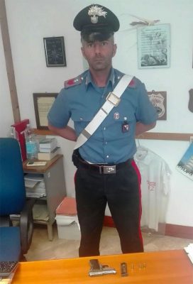 La pistola sequestrata