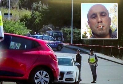 Orani. La scena dell'omicidio e nel riquadro Luca Carboni