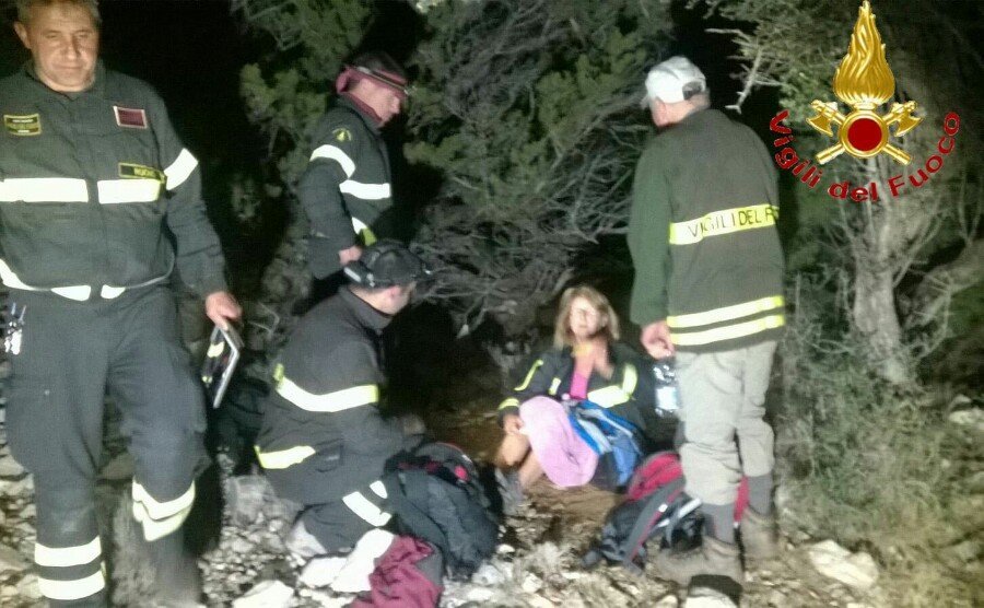 Due turisti 70enni si perdono tra Cala Luna e Cala Fuili: recupertati poco prima di mezzanotte dai VVFF