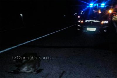 Carabinieri sulla scena dell'incidente