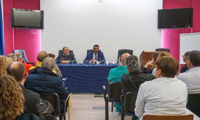 Il direttore generale di AREUS Lenzotti e l'assessore alla Sanità Arru (foto Cronache Nuoresi)