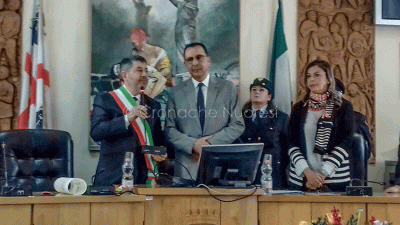 Abdeladiz Essid, cittadino onoraria di Macomer (© foto Cronache Nuoresi)