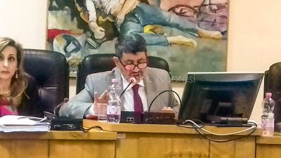 Il sindaco Antonio Succu ieri in aula (©Cronache Nuoresi)