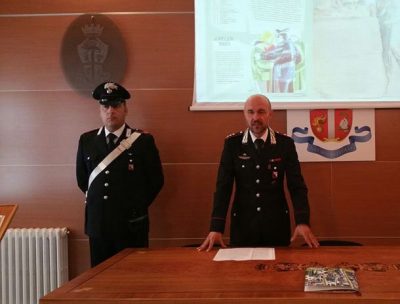Il comandante provinciale Franco Antonio Maria Di Pietro presenta il calendario storico