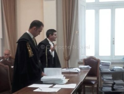 Gli avvocati Mattia Pani e Mauro Barberio oggi al Tar