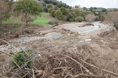 La devastazione dell'alluvione nel 2013 (foto S.Novellu)