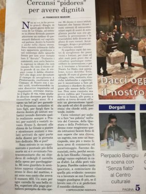 L'editoriale di don Francesco Mariani pubblicato sull'Ortobene