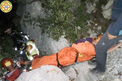 L'escursionista salvata dal Soccorso Alpino