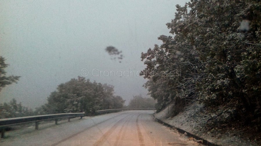 Maltempo: neve nel Nuorese, accesi termosifoni nelle scuole