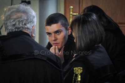 L'imputato Alberto Cubeddu durante il processo (foto S.Novellu)