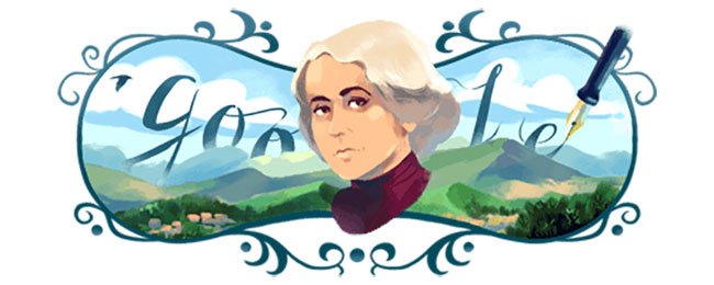 Grazia Deledda celebrata da Google: un doodle per la scrittrice premio nobel