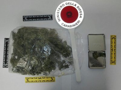 La droga sequestrata dai carabinieri