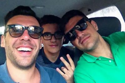 Un'immagine dei fratelli Pintor