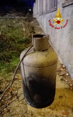 La bombola all'origine dell'incendio