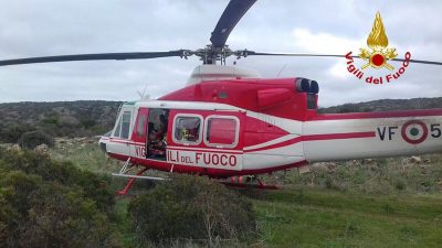 L'elisoccorso dei Vigili del fuoco