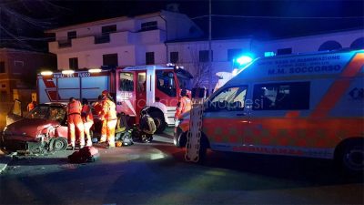 Orosei, la scena dell'incidente