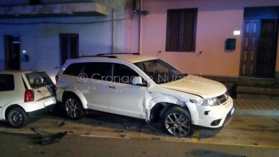 Siniscola, le due auto dopo l'incidente
