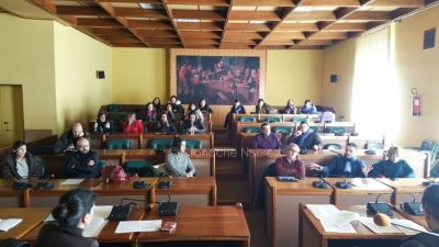 Un momento della riunione della Commissione Servizi Sociali (foto C.Nuoresi)
