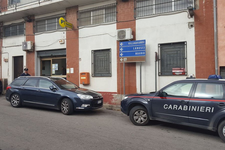 Tre rapinatori assaltano l’Ufficio Postale di Talana: bottino 200 euro