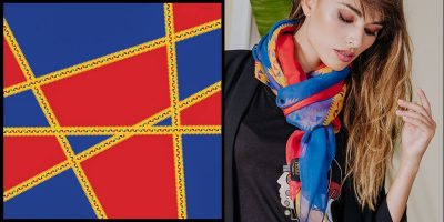 Joias, foulards seta twill Desulo