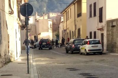 Onifai, il momento dell'arresto dei due rapinatori (© Cronache Nuoresi)