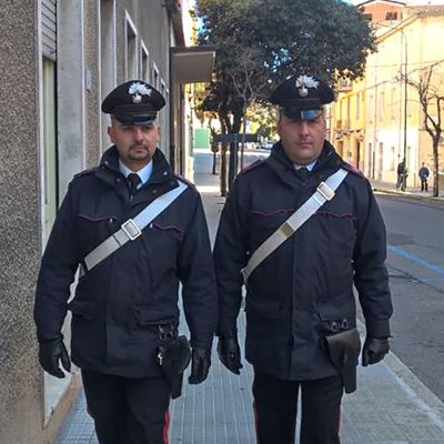 I Carabinieri per le vie cittadine di Nuoro