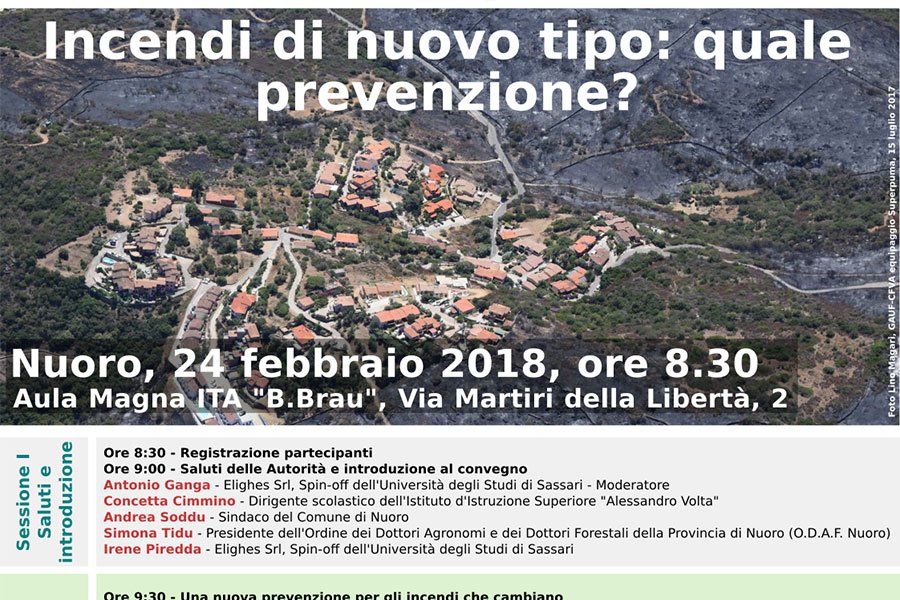 Nuoro: un seminario sugli incendi organizzato dall’ordine degli Agronomi