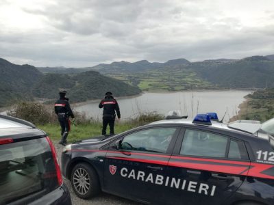 I Carabinieri sul luogo dell'incidente