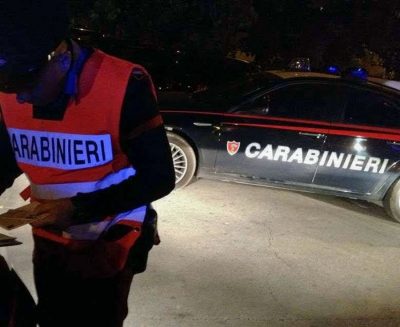 Un posto di blocco dei Carabinieri