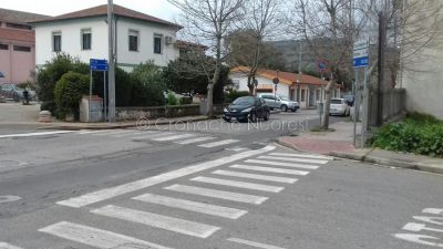 Macomer. Il punto in cui è avvenuto l'incidente (Foto P.G.Vacca)