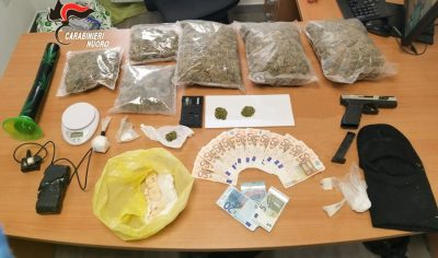 La droga sequestrata dai Carabinieri