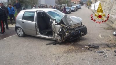 Ovodda, l'auto dopo l'incidente