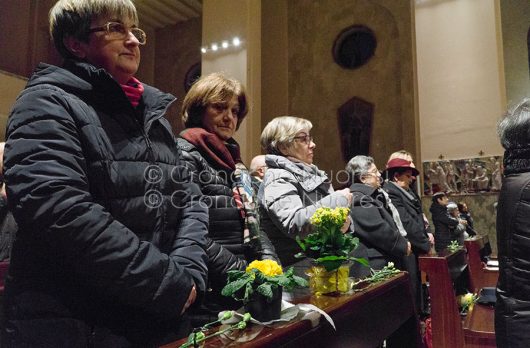 Un momento della SS. messa per le donne vittime di violenza (foto S.Novellu)