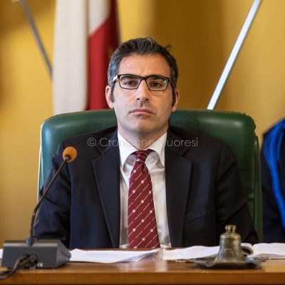 Il presidente del Consiglio Comunale di Nuoro, Fabrizio Beccu (foto S.Novellu)