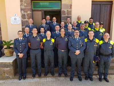 Guardia di Finanza, visita del comandante Valente a Bosa Marina