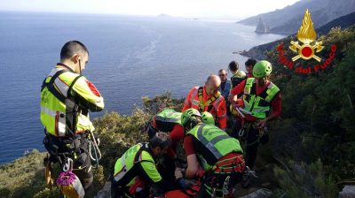 L'intervento di soccorso all'escursionista