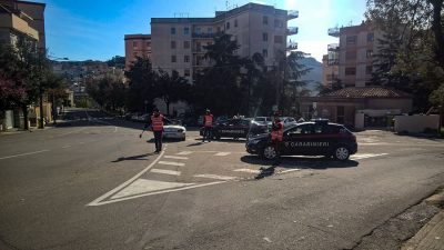 Nuoro, un posto di blocco dei Carabinieri