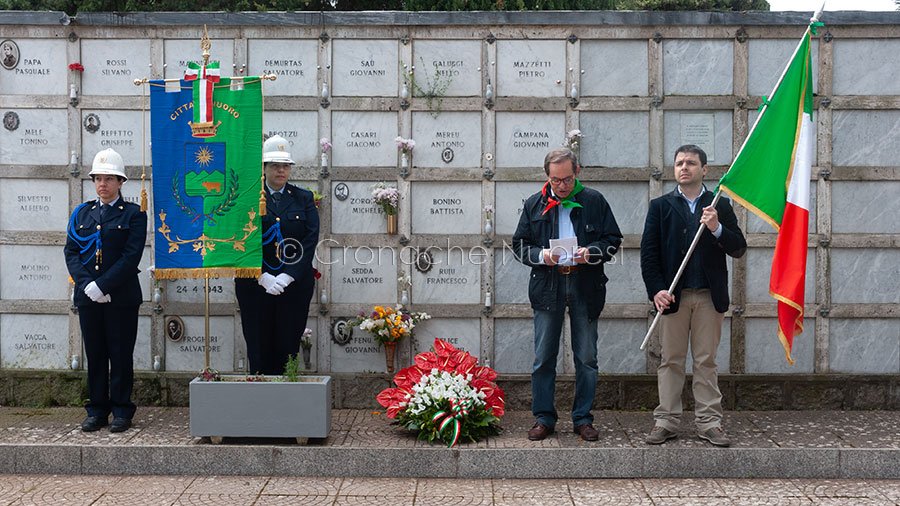 25 aprile. Festa della liberazione: a Nuoro si commemorano le vittime della Resistenza