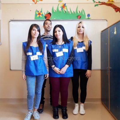 I volontari del Servizio Civile: Carla Angius Valeria Virde Michela Morittu Edoardo Cossu