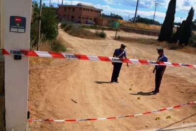 Carabinieri sul luogo della rissa
